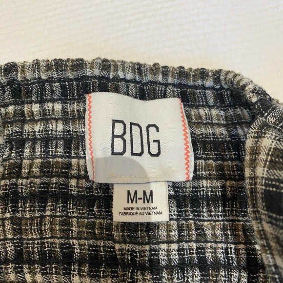 Urban Outfitters BDG Plaid Asymmetrical Patchwork Maxi Dress - Picture 6 of 6